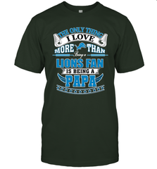 NFL The Only Thing I Love More Than Being A Detroit Lions Fan Is Being A Papa Football Men's T-Shirt Men's T-Shirt - belovedtshirt