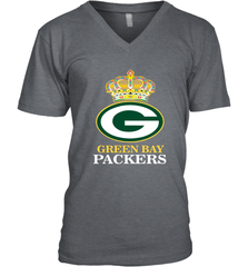 NFL Green Bay Packers Logo Champion Crown Men's V-Neck Men's V-Neck - belovedtshirt