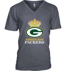 NFL Green Bay Packers Logo Champion Crown Men's V-Neck Men's V-Neck - belovedtshirt
