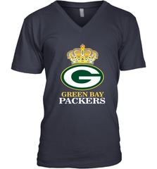 NFL Green Bay Packers Logo Champion Crown Men's V-Neck Men's V-Neck - belovedtshirt