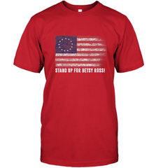 Patriotic 1776 Tee Respect the Flag Stand up for Betsy Ross Men's T-Shirt Men's T-Shirt - belovedtshirt