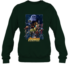 Marvel Avengers Infinity War Neon Team 2 Crewneck Sweatshirt Crewneck Sweatshirt - belovedtshirt