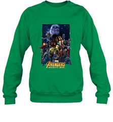 Marvel Avengers Infinity War Neon Team 2 Crewneck Sweatshirt Crewneck Sweatshirt - belovedtshirt