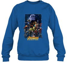 Marvel Avengers Infinity War Neon Team 2 Crewneck Sweatshirt Crewneck Sweatshirt - belovedtshirt