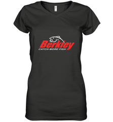 BERKLEY Fishing Logo Spinners Crankbaits LOVER Women's V-Neck T-Shirt Women's V-Neck T-Shirt - belovedtshirt