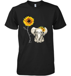 You Are My Sunshine Hippie Sunflower Elephant Gift Friend Men's Premium T-Shirt