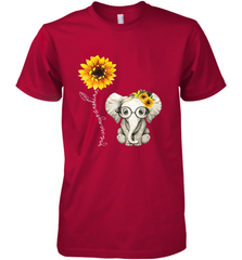 You Are My Sunshine Hippie Sunflower Elephant Gift Friend Men's Premium T-Shirt Men's Premium T-Shirt - belovedtshirt
