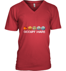 Occupy Mars Terraform Men's V-Neck Men's V-Neck - belovedtshirt