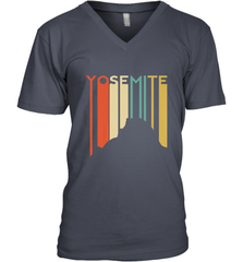 Yosemite National Park Retro Half Dome El Capitan Cali Men's V-Neck Men's V-Neck - belovedtshirt