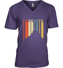 Yosemite National Park Retro Half Dome El Capitan Cali Men's V-Neck Men's V-Neck - belovedtshirt