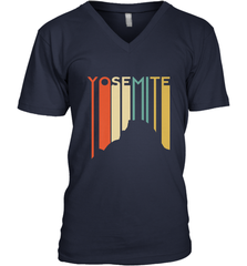 Yosemite National Park Retro Half Dome El Capitan Cali Men's V-Neck Men's V-Neck - belovedtshirt