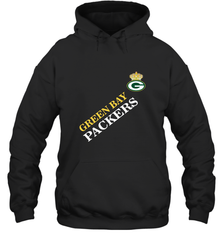 NFL Green Bay Packers Logo with Champion Crown Hooded Sweatshirt Hooded Sweatshirt - belovedtshirt
