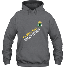 NFL Green Bay Packers Logo with Champion Crown Hooded Sweatshirt Hooded Sweatshirt - belovedtshirt