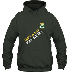NFL Green Bay Packers Logo with Champion Crown Hooded Sweatshirt Hooded Sweatshirt - belovedtshirt
