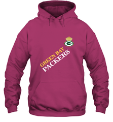 NFL Green Bay Packers Logo with Champion Crown Hooded Sweatshirt Hooded Sweatshirt - belovedtshirt