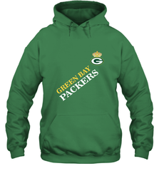 NFL Green Bay Packers Logo with Champion Crown Hooded Sweatshirt Hooded Sweatshirt - belovedtshirt