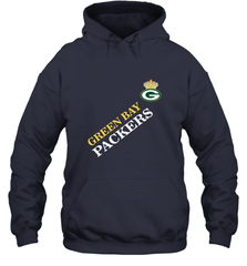 NFL Green Bay Packers Logo with Champion Crown Hooded Sweatshirt Hooded Sweatshirt - belovedtshirt