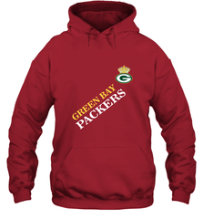 NFL Green Bay Packers Logo with Champion Crown Hooded Sweatshirt Hooded Sweatshirt - belovedtshirt