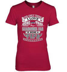 NFL The Only Thing I Love More Than Being A Seattle Seahawks Fan Is Being A Papa Football Women's Premium T-Shirt Women's Premium T-Shirt - belovedtshirt