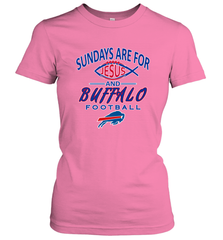 Sundays Are For Jesus and Buffalo Funny Christian Football 1 Women's T-Shirt Women's T-Shirt - belovedtshirt