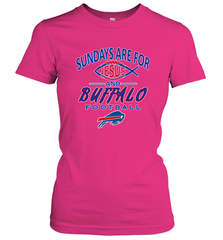Sundays Are For Jesus and Buffalo Funny Christian Football 1 Women's T-Shirt Women's T-Shirt - belovedtshirt
