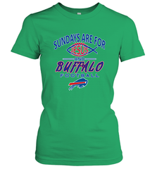 Sundays Are For Jesus and Buffalo Funny Christian Football 1 Women's T-Shirt Women's T-Shirt - belovedtshirt