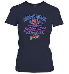 Sundays Are For Jesus and Buffalo Funny Christian Football 1 Women's T-Shirt Women's T-Shirt - belovedtshirt