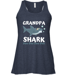 Grandpa Shark Family Shark Women's Racerback Tank Women's Racerback Tank - belovedtshirt