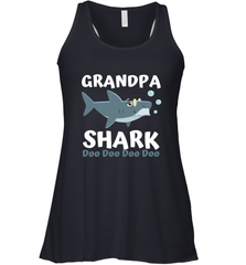 Grandpa Shark Family Shark Women's Racerback Tank Women's Racerback Tank - belovedtshirt