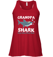 Grandpa Shark Family Shark Women's Racerback Tank Women's Racerback Tank - belovedtshirt