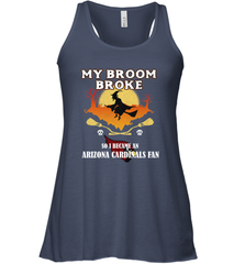 Broom Broke So I Became an Arizona Cardinals Fan  NFL Halloween Costume Women's Racerback Tank Women's Racerback Tank - belovedtshirt
