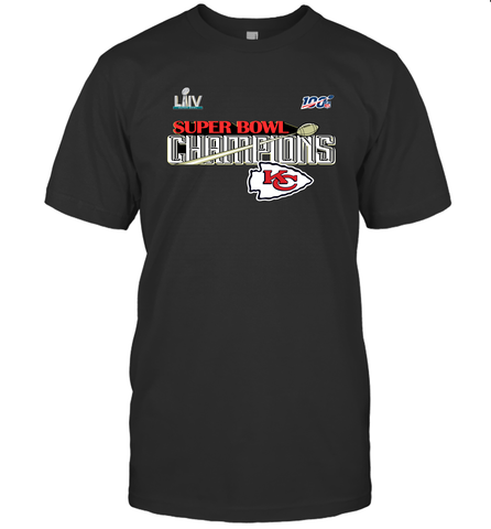 Youth Kansas City Chiefs NFL Pro Line by Fanatics Super Bowl LIV Champions Trophy Men's T-Shirt Men's T-Shirt / Black / S Men's T-Shirt - belovedtshirt