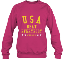 USA Beat Everybody Shirt _ USA Beat Everybody Crewneck Sweatshirt Crewneck Sweatshirt - belovedtshirt