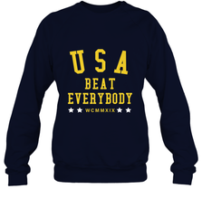 USA Beat Everybody Shirt _ USA Beat Everybody Crewneck Sweatshirt Crewneck Sweatshirt - belovedtshirt