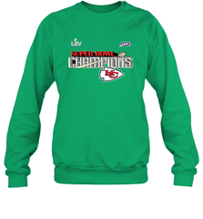 Youth Kansas City Chiefs NFL Pro Line by Fanatics Super Bowl LIV Champions Trophy Crewneck Sweatshirt Crewneck Sweatshirt - belovedtshirt