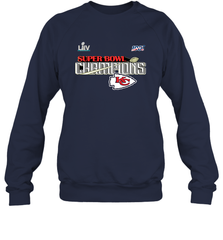 Youth Kansas City Chiefs NFL Pro Line by Fanatics Super Bowl LIV Champions Trophy Crewneck Sweatshirt Crewneck Sweatshirt - belovedtshirt