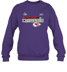 Youth Kansas City Chiefs NFL Pro Line by Fanatics Super Bowl LIV Champions Trophy Crewneck Sweatshirt Crewneck Sweatshirt - belovedtshirt
