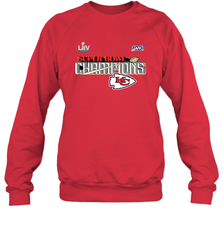 Youth Kansas City Chiefs NFL Pro Line by Fanatics Super Bowl LIV Champions Trophy Crewneck Sweatshirt Crewneck Sweatshirt - belovedtshirt