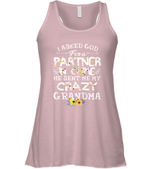 Crazy Grandma Partner in Crime design Women's Racerback Tank Women's Racerback Tank - belovedtshirt