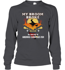 Broom Broke So I Became an Arizona Cardinals Fan  NFL Halloween Costume Long Sleeve T-Shirt Long Sleeve T-Shirt - belovedtshirt
