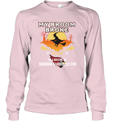 Broom Broke So I Became an Arizona Cardinals Fan  NFL Halloween Costume Long Sleeve T-Shirt Long Sleeve T-Shirt - belovedtshirt