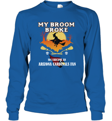 Broom Broke So I Became an Arizona Cardinals Fan  NFL Halloween Costume Long Sleeve T-Shirt Long Sleeve T-Shirt - belovedtshirt