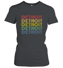 Vintage 1980s Style Detroit Michigan Women's T-Shirt Women's T-Shirt - belovedtshirt