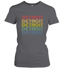 Vintage 1980s Style Detroit Michigan Women's T-Shirt Women's T-Shirt - belovedtshirt