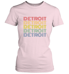 Vintage 1980s Style Detroit Michigan Women's T-Shirt Women's T-Shirt - belovedtshirt