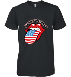 Mens The Rolling Stones USA Tongue Men's Premium T-Shirt