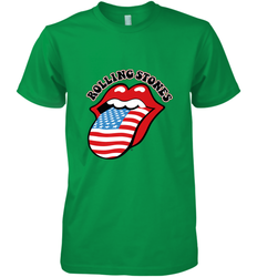 Mens The Rolling Stones USA Tongue Men's Premium T-Shirt