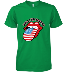Mens The Rolling Stones USA Tongue Men's Premium T-Shirt Men's Premium T-Shirt - belovedtshirt