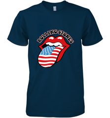Mens The Rolling Stones USA Tongue Men's Premium T-Shirt Men's Premium T-Shirt - belovedtshirt