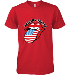 Mens The Rolling Stones USA Tongue Men's Premium T-Shirt Men's Premium T-Shirt - belovedtshirt
